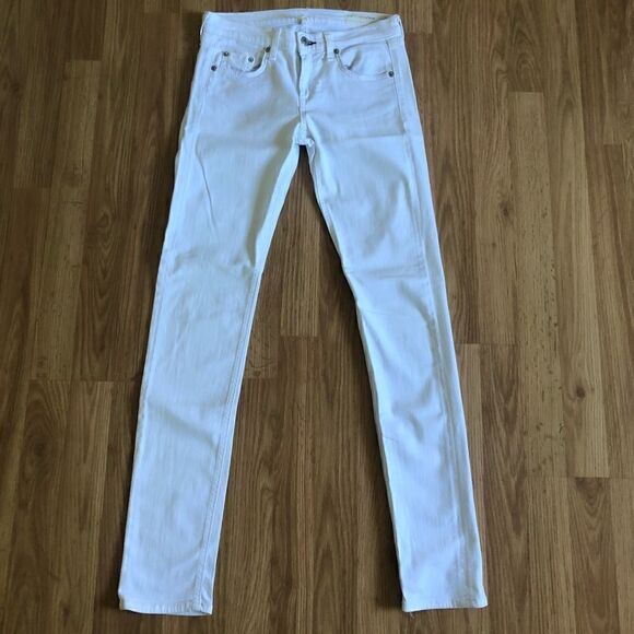rag & bone THE DRE Jean Aged Bright White Jeans - Picture 4 of 11